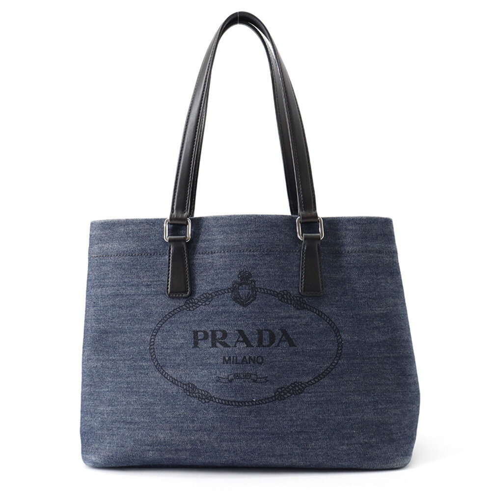 Prada canvas tote bag 1BG356 PRADA handbag shoulder ABG